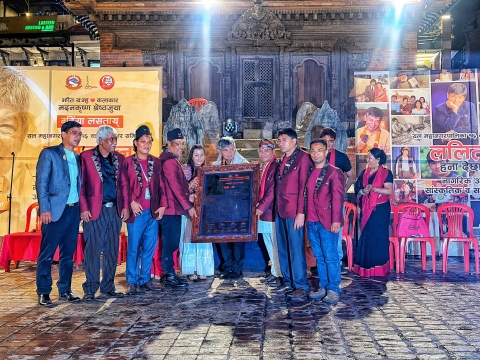 मदनकृष्णयात ‘ललितरत्न’ उपाधिं छायेप्यूसें नागरिक अभिनन्दन 