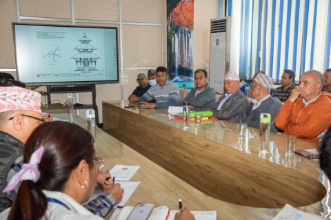 येँ महानगरं निसः दँ पुलांगु गगनेश्वर देगः पुननिर्माण याइगु