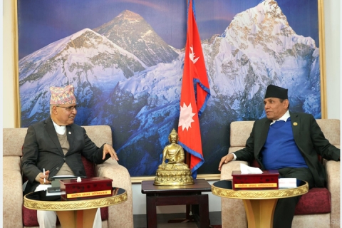 राष्ट्रियसभाया नायःयात मन्त्री खनाल व सिन्हां नापलात