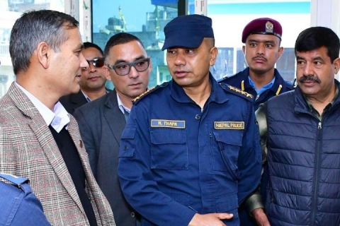 गृहमन्त्री अर्यालेंं प्रहरी वृत्त बौद्ध व सक्वय् अवलोकन