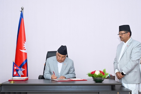 राष्ट्रपति पौडेलपाखें संवैधानिक परिषद्सम्बन्धी अध्यादेश जारी