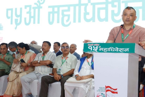 कांग्रेस सभापति थापापाखें न्ह्यब्वःगु लिसें प्यंगू प्रतिवेदन पारित