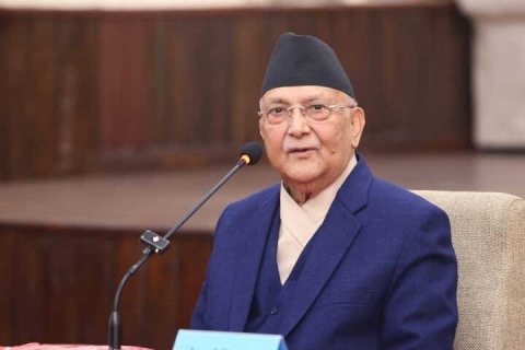 प्रधानमन्त्री ओली स्वदेश लिहां वइ