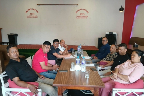 पत्रकार दबू येँ जिल्ला शाखाया तःमुँज्या श्रावण २ गते