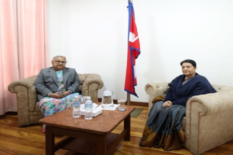 प्रधानमन्त्री कार्कीं पूर्वराष्ट्रपति भण्डारी नापलात