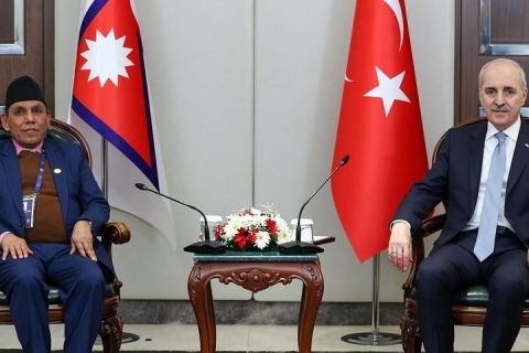 राष्ट्रियसभा नायः दाहाल व टर्किया सभामुख नुमान नापलात