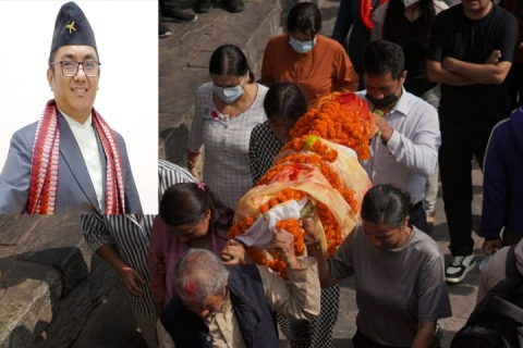 पत्रकार टेकराज थामी अन्त्येष्टि